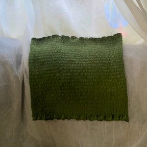 A tank top. 95% polyester and 5% spandex